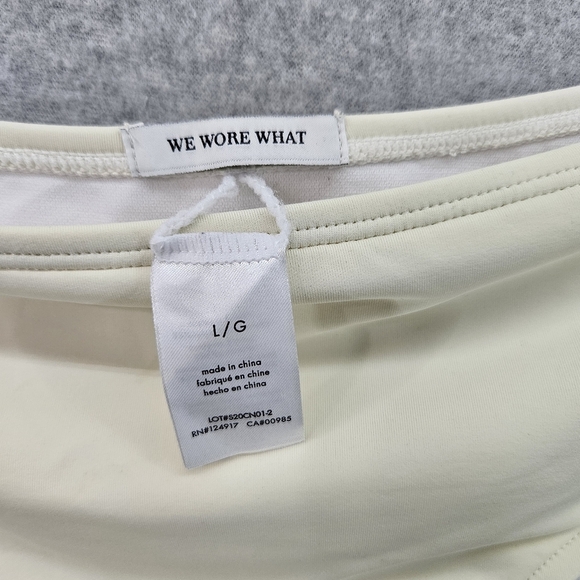 We Wore What NWOT High Waisted Cheeky Bikini Bottoms Women's Lg - Picture 2 of 4